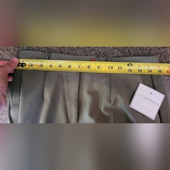 NWT $36 Women's Bayleaf Green Sag Harbor Petite Stretch Pants Size 10P New Tags! - Picture 8 of 10